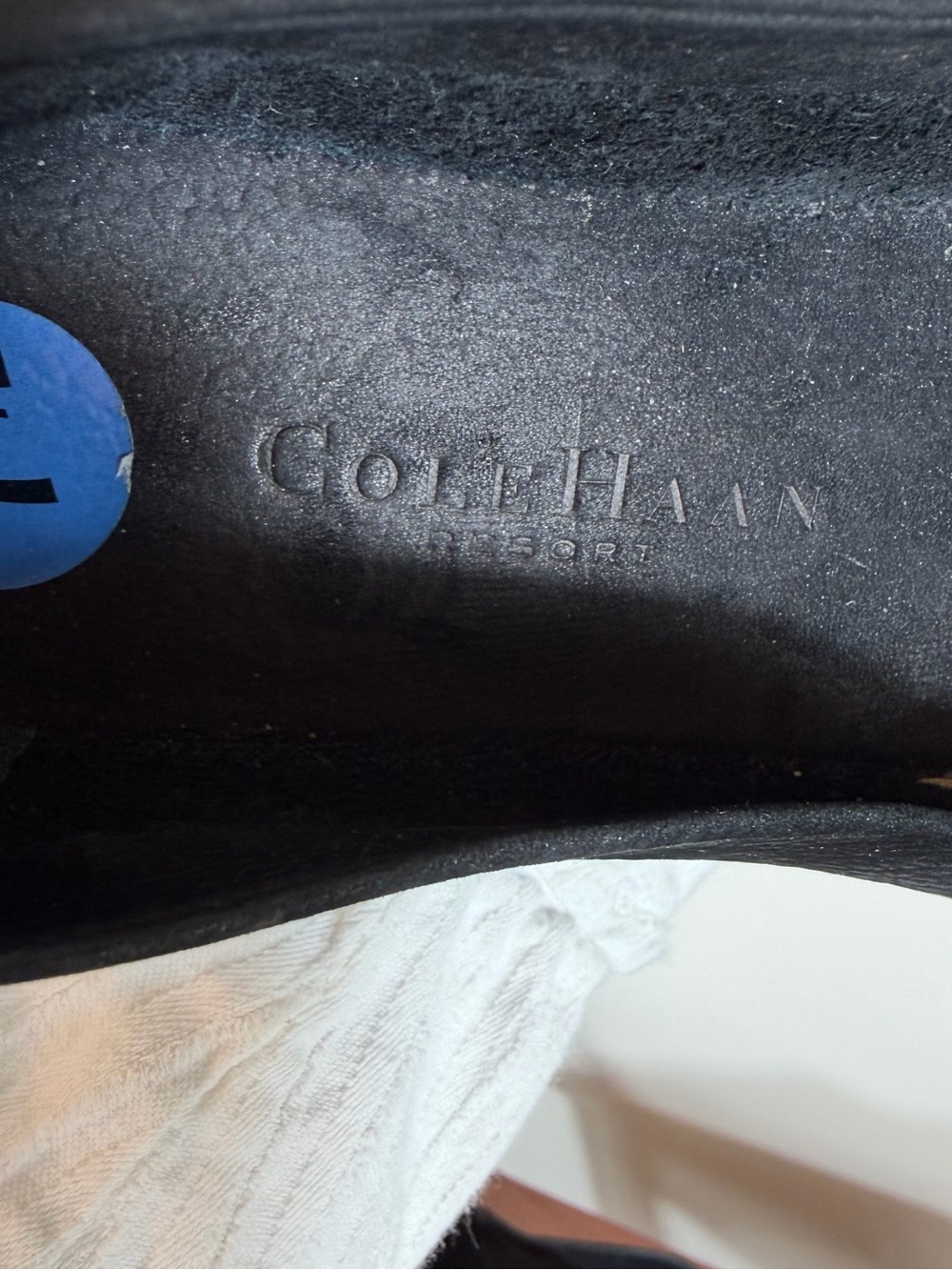 Cole Haan Women's Black Slip-On Loafers with Contrast Stitching Size 7 1/2 - Picture 5 of 6
